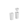 veca vaso cache-pot clou quadrato 65cm bianco ch001-h00q65-000