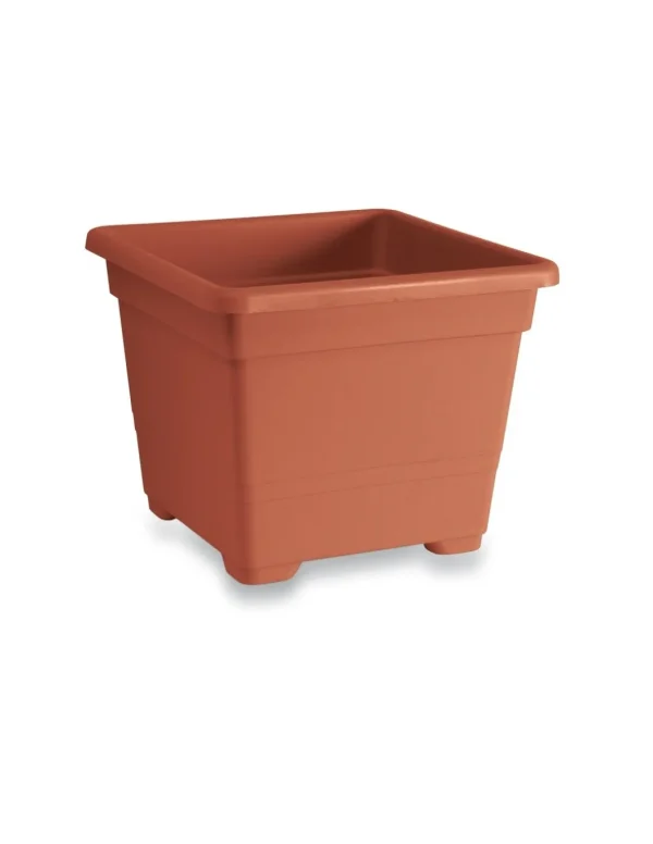 veca vaso quadrato 45cm terracotta